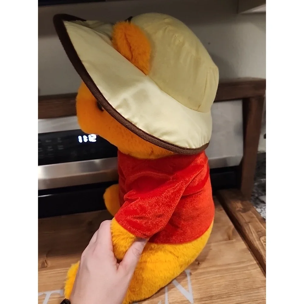 Winnie The‎ Pooh Plush Bear Safari Hat  Red Shirt 18